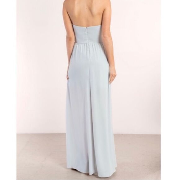 Tobi krystal light blue strapless maxi dress NWT - Picture 3 of 13